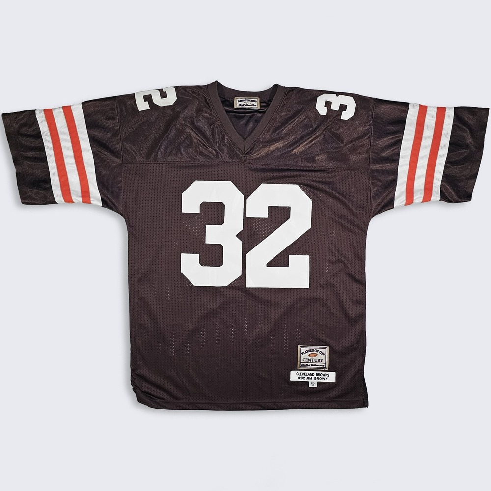 Cleveland Browns Vintage Jim Brown Jeff Hamilton Football Jersey